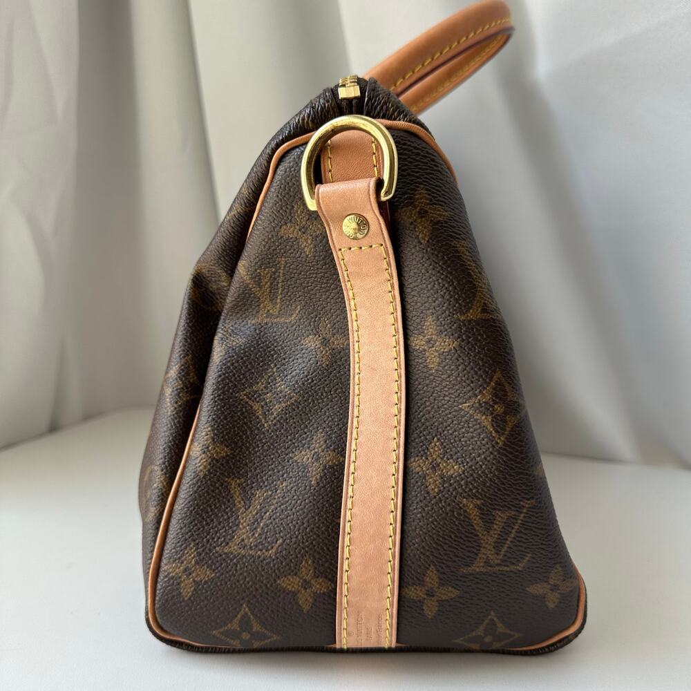 Louis Vuitton Brown Monogram Canvas Speedy with Natural Vachetta Trim - Picture 4 of 16